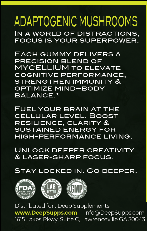 Deeper Focus Gummies : Adaptogenic Mushrooms - Deep Supplement