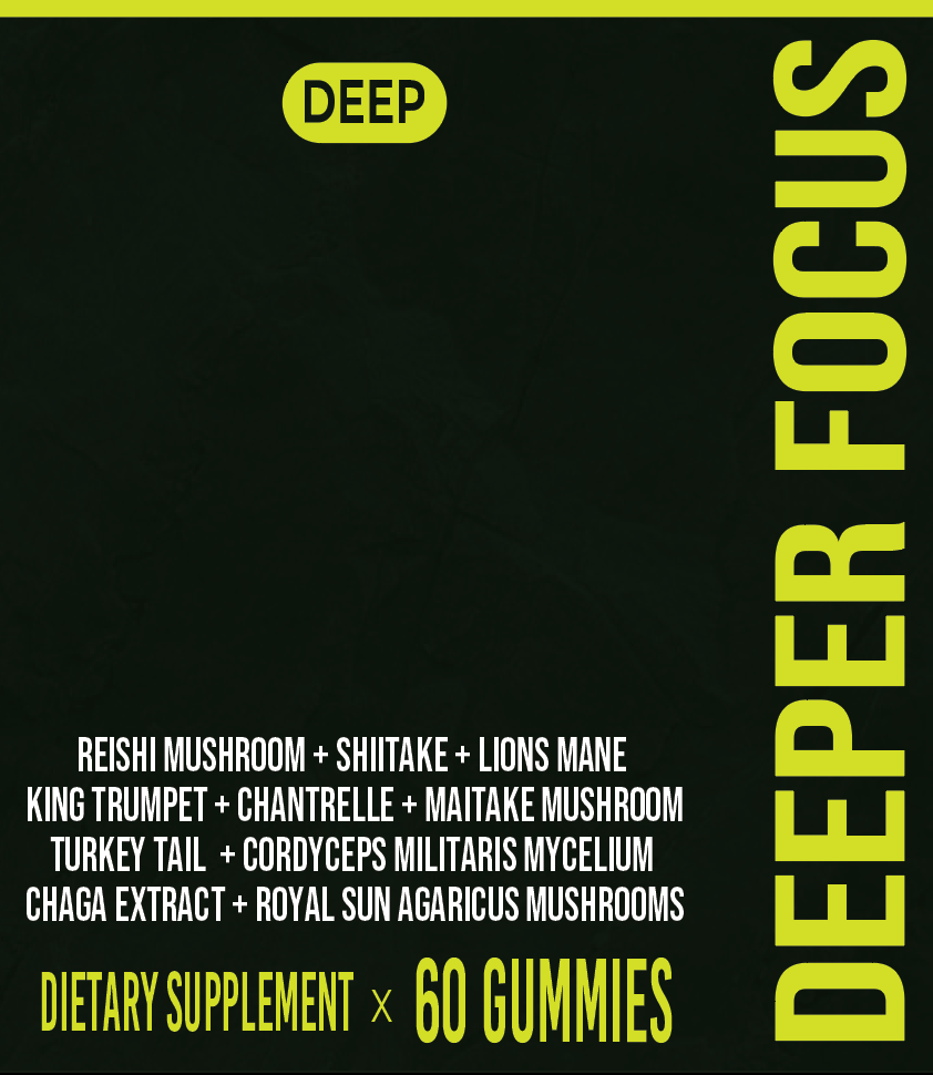 Deeper Focus Gummies : Adaptogenic Mushrooms - Deep Supplement
