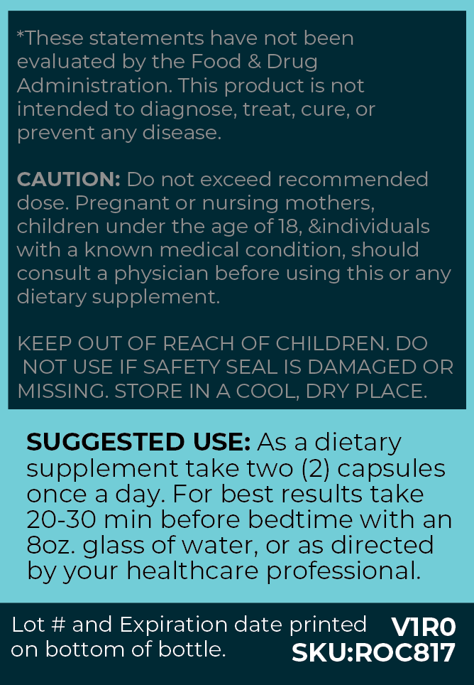 Deeper Sleep Capsules : 10 mg Melatonin + Magnesium, Calcium & Herbs