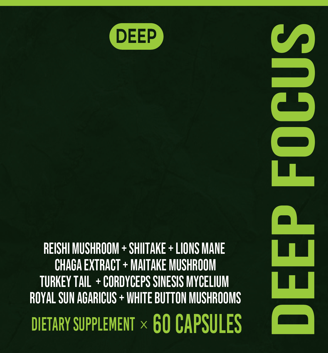 Deep Focus Capsules : Adaptogenic Mushrooms
