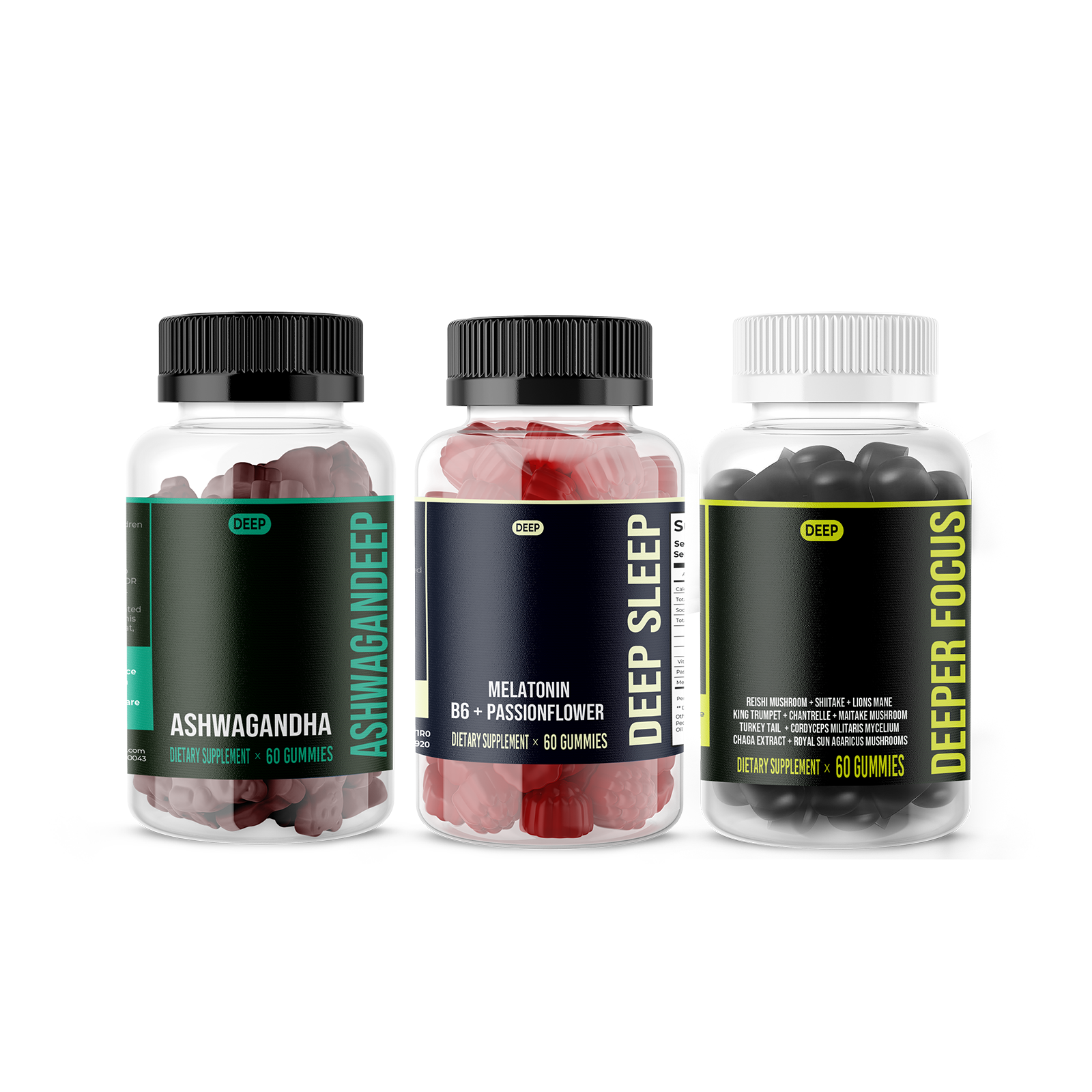 The Gummy Bundle : 3 Nootropic Supplements - Deep Supplement