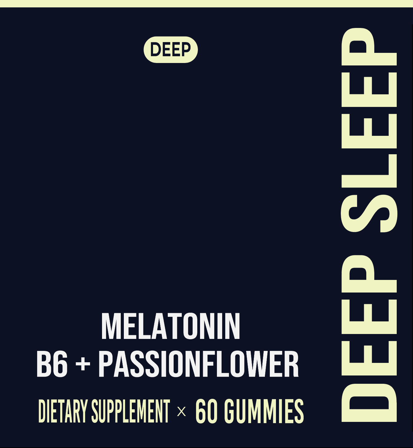 Deep Sleep Gummies : 2mg Melatonin + B6 + Passionflower