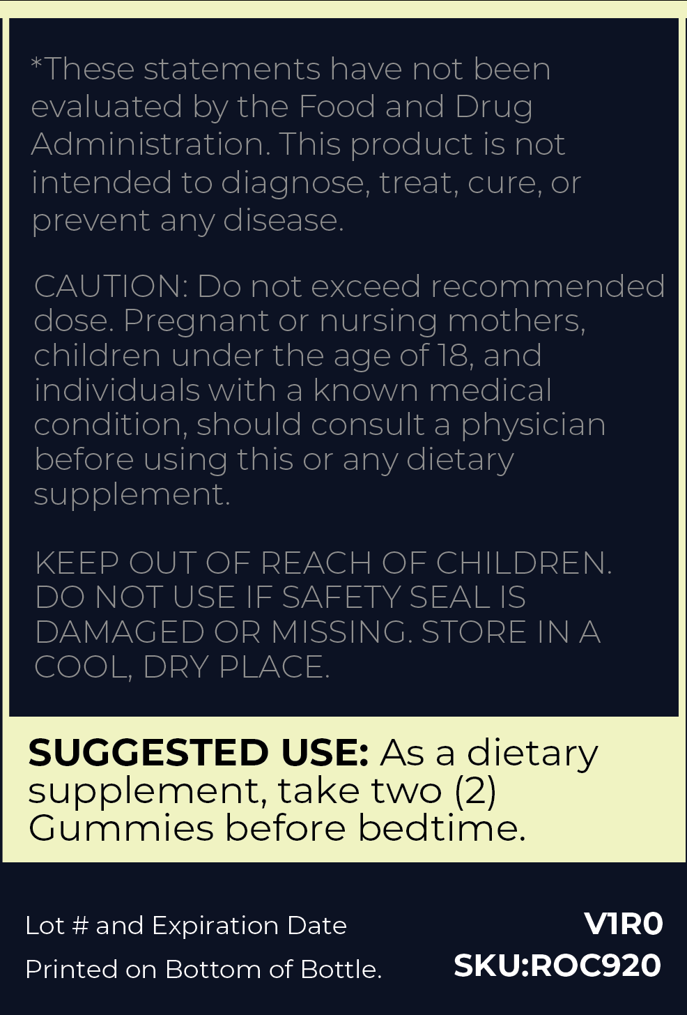 Deep Sleep Gummies : 2mg Melatonin + B6 + Passionflower