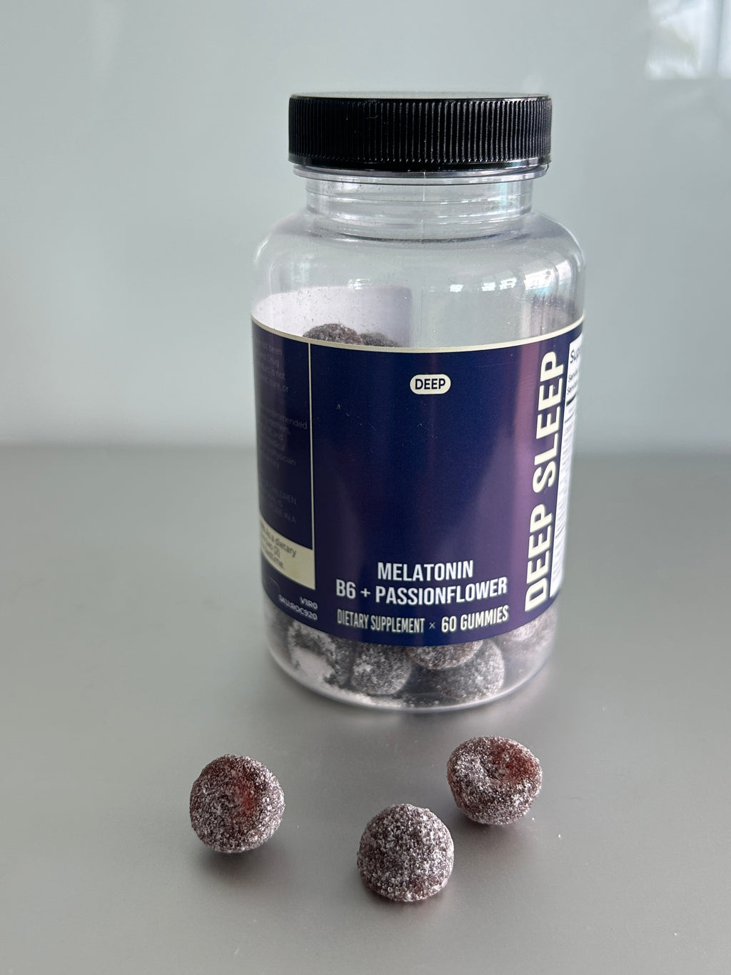 Deep Sleep Gummies : 2 mg Melatonin + B6 + Passionflower - Deep Supplement