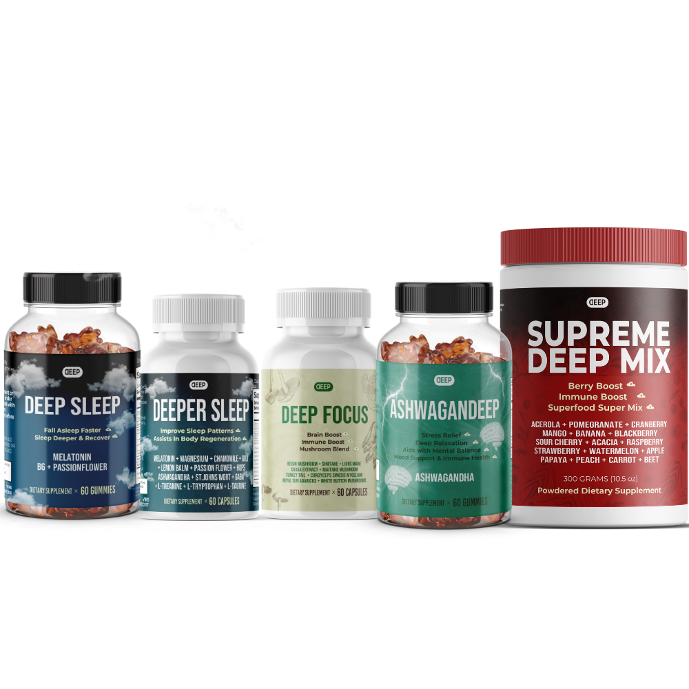 The Deep Sleep Bundle : 5 Regenerative Supplements – Deep Supplement