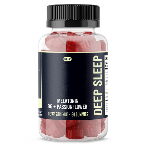 Deep Sleep Gummies : 2mg Melatonin + B6 + Passionflower