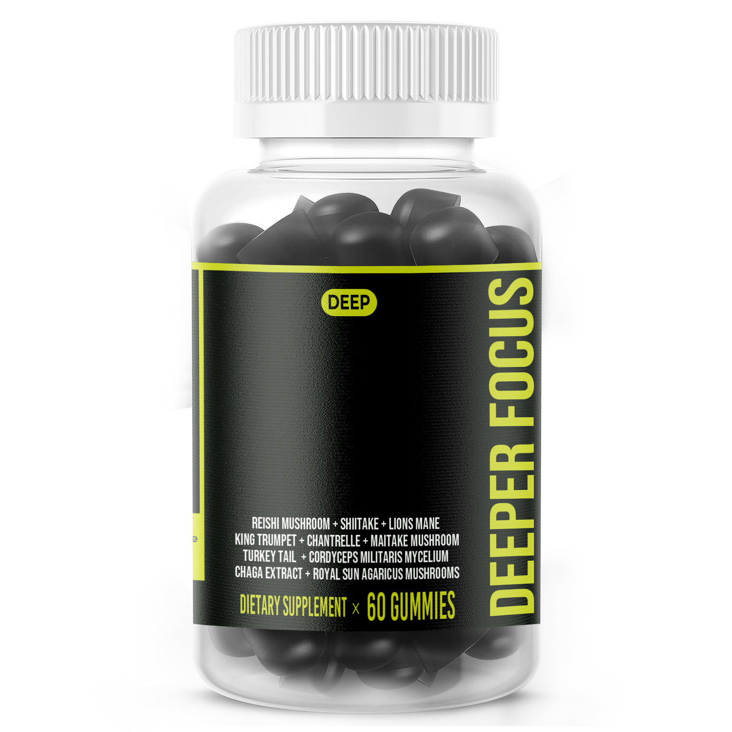 Deeper Focus Gummies : Adaptogenic Mushrooms