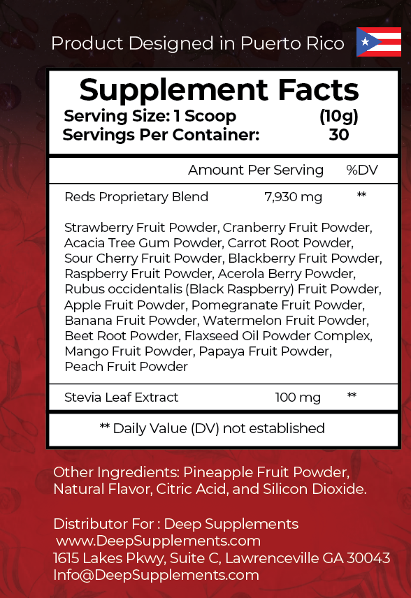 Supreme Deep Mix : Powdered Super Food & Super Fruit Drink